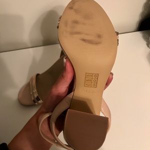 Aldo Shoes - Nude & Rose Gold Chunky Heels Aldo Shoes - Nude & Rose Gold Chunky Heels